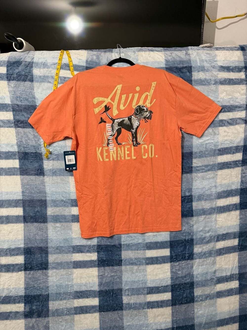 Avid Gear Kennel Tee Clay Orange Graphic T-Shirt Size M